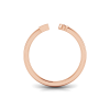 Birthstone Initial Open Ring E
