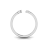 Birthstone Initial Open Ring G