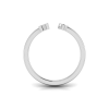 Birthstone Initial Open Ring H