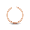 Birthstone Initial Open Ring I