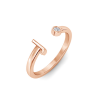 Birthstone Initial Open Ring J