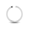 Birthstone Initial Open Ring K