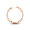 Birthstone Initial Open Ring S