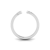 Birthstone Initial Open Ring S