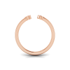 Birthstone Initial Open Ring T