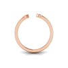 Birthstone Initial Open Ring Y