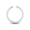 Birthstone Initial Open Ring Y