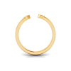 Birthstone Initial Open Ring Y
