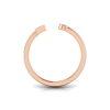 Birthstone Initial Open Ring Z