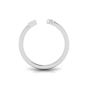 Birthstone Initial Open Ring Z
