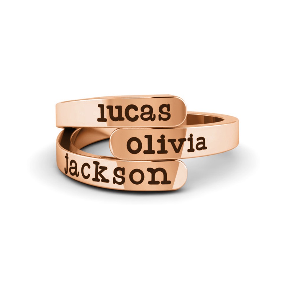 Overlapping Three Name Ring