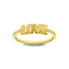 Block Letter Love Ring
