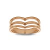 Triple Chevron Ring