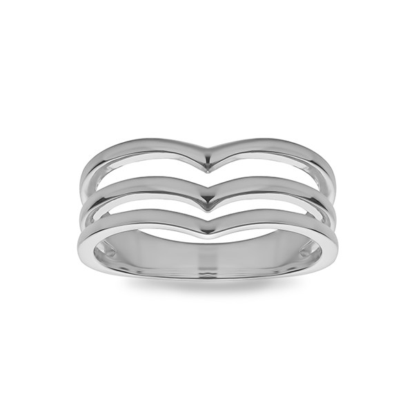 Triple Chevron Ring
