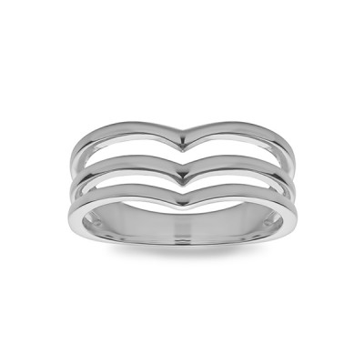 Triple Chevron Ring
