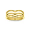 Triple Chevron Ring