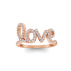 Diamond Love Script Ring