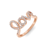 Diamond Love Script Ring