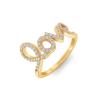 Diamond Love Script Ring