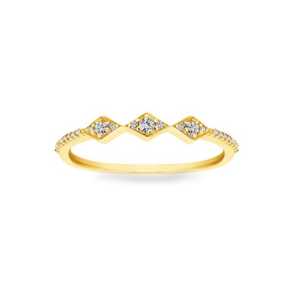 Lab Diamond Aztec Stackable Ring