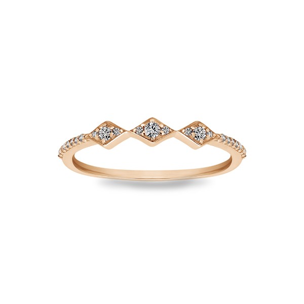 Lab Diamond Aztec Stackable Ring