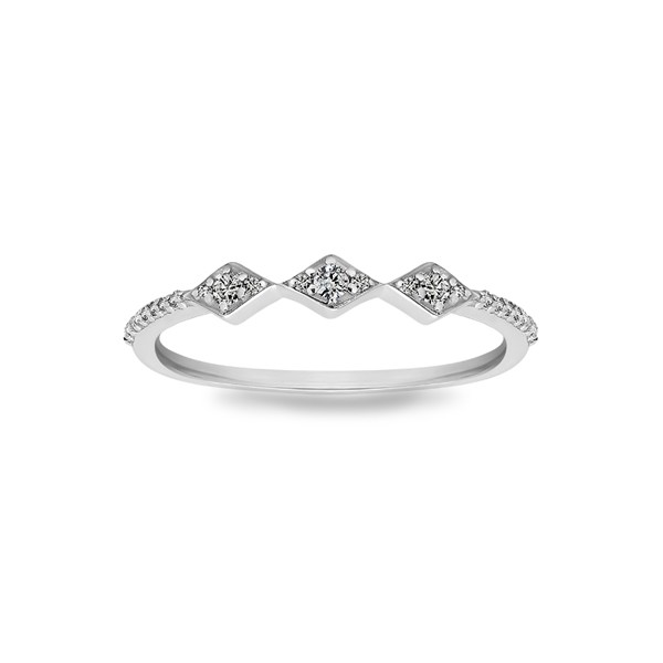 Diamond Aztec Stackable Ring