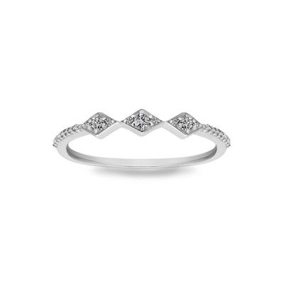 Diamond Aztec Stackable Ring