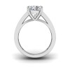 4 Ct Marquise Lab Diamond Channel Set Wide Band Engagement Ring