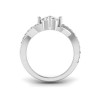 2.5 Ct Elongated Cushion Lab Diamond & .33 Ctw Classic Twisted Vine Engagement Ring