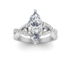 2.5 Ct Marquise Premium Lab Diamond & .33 Ctw Classic Twisted Vine Engagement Ring