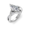 2.5 Ct Marquise Premium Lab Diamond & .33 Ctw Classic Twisted Vine Engagement Ring
