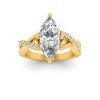 3.5 Ct Marquise Lab Diamond & .33 Ctw Classic Twisted Vine Engagement Ring