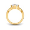 3.5 Ct Pear Lab Diamond & .33 Ctw Classic Twisted Vine Engagement Ring