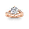 2.5 Ct Round Premium Lab Diamond & .33 Ctw Classic Twisted Vine Engagement Ring
