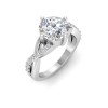 3.83 Ctw Round CZ Classic Twisted Vine Engagement Ring