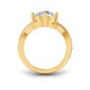 3.5 Ct Round Premium Lab Diamond & .33 Ctw Classic Twisted Vine Engagement Ring