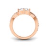 3.5 Ct Radiant Premium Lab Diamond & .33 Ctw Classic Twisted Vine Engagement Ring