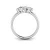 3 Ctw Lab Diamond Pear, Oval & Round Toi et Moi Three Stone Ring