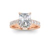 2 Ct Radiant Moissanite & 0.98 Ctw Lab Diamond Lux Gala Hidden Halo Engagement Ring