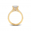 3 Ct Princess Moissanite & 0.98 Ctw Lab Diamond Lux Gala Hidden Halo Engagement Ring