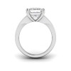 2 Ct Princess Lab Diamond Wide Baguette Cut Engagement Ring