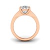2 Ct Pear Colorless Lab Diamond Wide Baguette Cut Engagement Ring