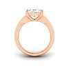 2 Ct Radiant Moissanite Wide Baguette Cut Engagement Ring