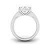 2 Ct Radiant Moissanite Wide Baguette Cut Engagement Ring