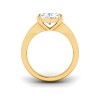 2 Ct Radiant Lab Diamond Wide Baguette Cut Engagement Ring