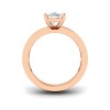 2 Ct Elongated Cushion Lab Diamond Channel Set Baguette Engagement Ring