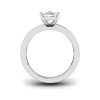 2 Ct Elongated Cushion Lab Diamond Channel Set Baguette Engagement Ring