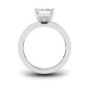 4 Ct Emerald Lab Diamond Channel Set Baguette Engagement Ring