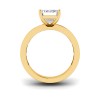 2.5 Ct Emerald Lab Diamond Channel Set Baguette Engagement Ring