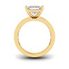 4 Ct Princess Lab Diamond Channel Set Baguette Engagement Ring